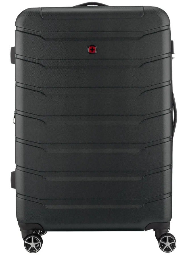 Wenger Vaiana 78 Cm Medium Hardside Expandable 4-Double Wheeled Check-In Luggage Trolley - Black - Image 2
